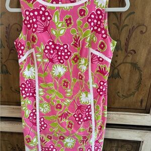 Lilly Pulitzer Hotty Pink Bloomers Floral Originals Dress